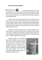 Kutatási anyagok 'Strategic Management in Swedbank', 3.                