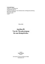 Kutatási anyagok 'Agesilaus II. Von der Thronbesteigung bis zum Königsfrieden', 1.                