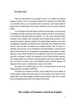 Kutatási anyagok 'English in the Southern United States', 2.                