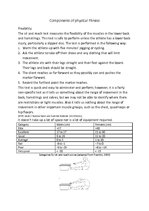 Összefoglalók, jegyzetek 'Components of Physical Fitness', 1.                