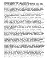 Esszék 'The USe of Secrets as a Thematic Device in Bartleby.', 1.                