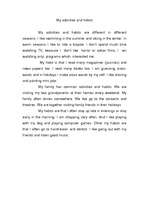 Esszék 'My activities and habits, television, sports game', 1.                