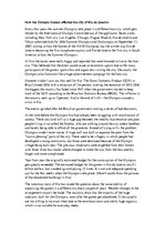 Esszék 'How the Olympic Games Affected the City of Rio de Janeiro', 1.                