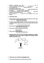 Összefoglalók, jegyzetek 'Test in Phonetic', 3.                