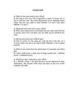 Összefoglalók, jegyzetek 'Interview', 1.                