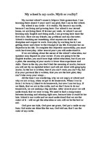 Esszék 'My School is My Castle', 1.                