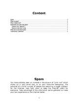 Kutatási anyagok 'Spam', 2.                
