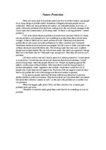 Esszék 'Nature Protection', 1.                