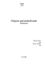 Kutatási anyagok 'Chipsets and Motherboards', 1.                