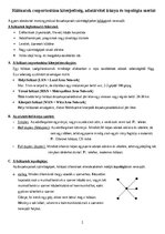 Összefoglalók, jegyzetek 'Hálózatok csoportosítása kiterjedtség, adatátvitel iránya és topológia szerint', 1.                