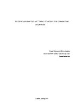 Esszék 'Review Paper of the National Strategy for Combating Terrorism', 1.                
