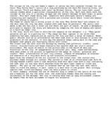 Esszék 'An Interpretation of the City: The theme of human impact on nature metaphoricall', 1.                