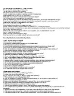 Összefoglalók, jegyzetek 'Questions at Job Interview', 3.                