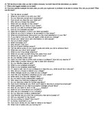 Összefoglalók, jegyzetek 'Questions at Job Interview', 4.                