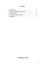 Kutatási anyagok 'The Description and Analysis of the Main Characters in the Traged "King Lear" by', 2.                