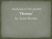 Esszék 'Analysis of the Poem "Home" by Anne Bronte', 6.                