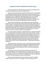 Kutatási anyagok 'Public Administration in Portugal and Latvia: Description and Comparison', 13.                