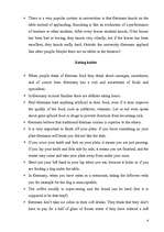 Esszék 'German Culture and Traditions That A Foreigner Should Know', 4.                