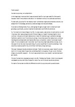 Esszék 'Sucess is a Journey, not a Destination', 1.                