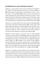 Esszék 'Does Globalization Have a Good or Bad Impact on Businesses?', 1.                