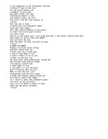 Esszék 'A poem I wrote about love', 1.                