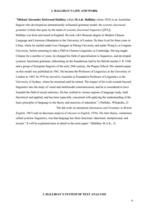 Kutatási anyagok 'Halliday’s Approach to Text Analysis', 6.                