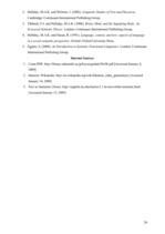 Kutatási anyagok 'Halliday’s Approach to Text Analysis', 26.                