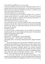 Esszék 'Holidays in Saint Petersburg', 3.                