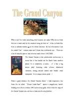 Esszék 'The Grand Canyon', 1.                