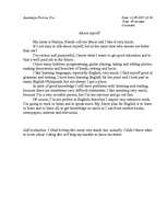 Esszék 'About myself', 1.                