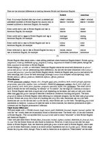 Kutatási anyagok 'Differences Between British English and American English', 3.                