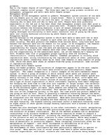 Esszék 'The Evolution of Primate Intelligence ', 2.                