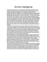 Esszék 'Animal Intelligence', 1.                