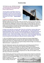 Kutatási anyagok 'Brooklyn Bridge', 1.                