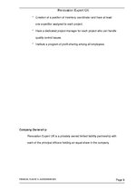 Üzleti tervek 'Financial Plan for Start-up Company', 9.                