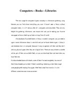 Esszék 'Computers - Books - Libraries', 1.                