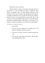 Összefoglalók, jegyzetek 'What Is Mediation?', 6.                