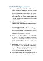 Összefoglalók, jegyzetek 'What Is Mediation?', 10.                