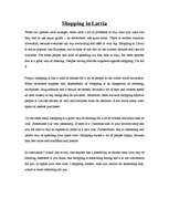 Esszék 'Shopping in Latvia', 1.                