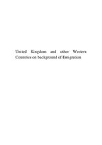 Kutatási anyagok 'United Kingdom and Other Western Countries on Background of Emigration', 1.                