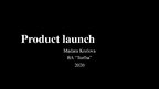 Prezentációk 'Product Launch', 1.                