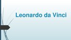 Prezentációk 'Leonardo da Vinci', 1.                