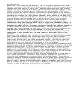 Esszék 'An Essay Portraying a Basic Ūnderstanding of Bilingualism in Children', 1.