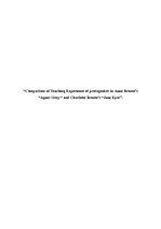Kutatási anyagok 'Comparison of Teaching Experience of Protagonists in Anne Bronte’s "Agnes Grey" ', 1.                