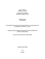 Záródolgozatok 'The Challenge of Communicating Christ’s Post-aAscension Ministry in a Culturally', 1.                