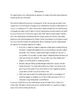 Esszék 'Mobile Phones', 1.                