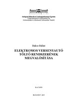 Záródolgozatok 'Formula Student elektromos versenyautó töltőrendszere', 2.                