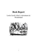 Kutatási anyagok 'Lewis Caroll "Alice’s Adventures in Wonderland". Book Review', 1.                