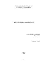 Kutatási anyagok 'The Political System of Great Britain', 1.                