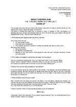 Esszék 'Chewing Gum', 1.                